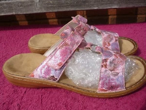 Rieker Ladies Pink Summer Flat Sandals size 40 / 6.5 . - Picture 1 of 10