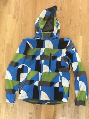 Neuwertige Protest Ski-/Snowboardjacke 08 Series Blau/Weiß/Grün/Schwarz Größe S - Bild 1 von 4