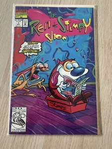 The Ren & Stimpy Show Vol 1 #1 Dec 1992 Ren and Stimpy Go Bad Marvel Comic Book - Picture 1 of 3