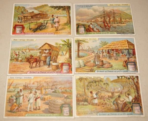 LIEBIG 6 CARD SET Eastern Africa French Victorian ANTIQUE VINTAGE 1800s 1880s - Picture 1 of 14