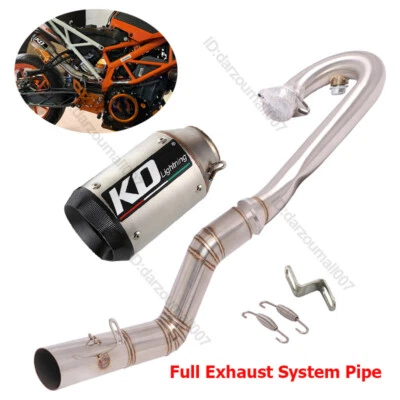 Silenciador tubo medio delantero modificado escape moto duke 250 390 rc390 51 mm Foto 1 de 4