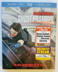 Mission Impossible: Ghost Protocol Blu-ray Combo Tom Ethan Hunt Tom Cruise - Picture 1 of 1