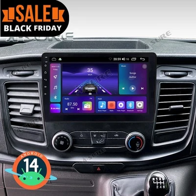 Autoradio Navi Android 14 Carplay GPS DAB FM 1 Din Ford Transit Custom 2018-2023 - Bild 1 von 4