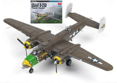 KIT MODELLINO AEREO STATICO ACADEMY USAAF B-25D PACIFIC THEATRE SCALA 1:48 - Immagine 1 di 4