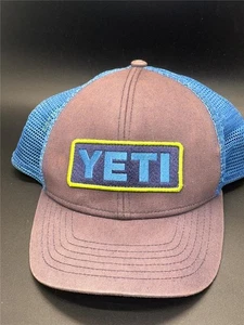 YETI Truckermütze im Used-Look - gesticktes Logo-Abzeichen blau/grau verstellbar Kappe - Bild 1 von 7