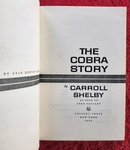 THE COBRA STORY Carroll Shelby 1965 FIRST EDITION 3RD PRINTING HARDBACK RARE - Bild 1 von 6