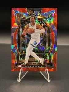 2024-25 Panini Select - Concourse Jaren Jackson Jr. #48 Red Cracked Ice Prizm - Picture 1 of 2