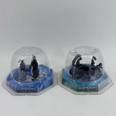 Lote de 2 ECO DOME Animales de Vida Silvestre Rey Pingüino y Gorila Wild Republic 2010 Foto 1 de 4