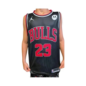 BASKETBALL SINGLET: NBA CHICAGO BULLS JORDAN BLACK/RED (SIZES AVAILABLE) - Bild 1 von 2