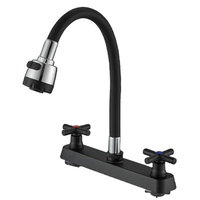 WEIRUN RV Kitchen Faucet,RV Kitchen Sink Faucet ,Camper Faucet Kitchen with 2 Handle