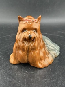 Vintage Beswick 1944 Long Hair Yorkshire Terrier Dog Porcelain Figurine England - Picture 1 of 9