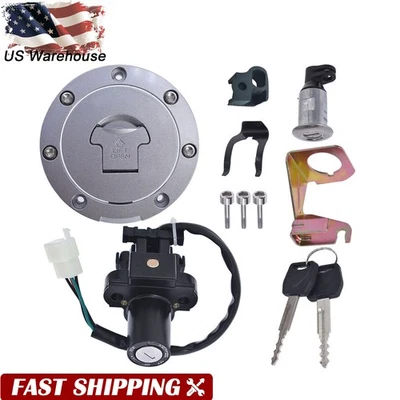 Juego de llaves de tapa de gas combustible interruptor de encendido para Honda CBR600RR 03-06 CBR1100XX 99-06 Foto 1 de 4
