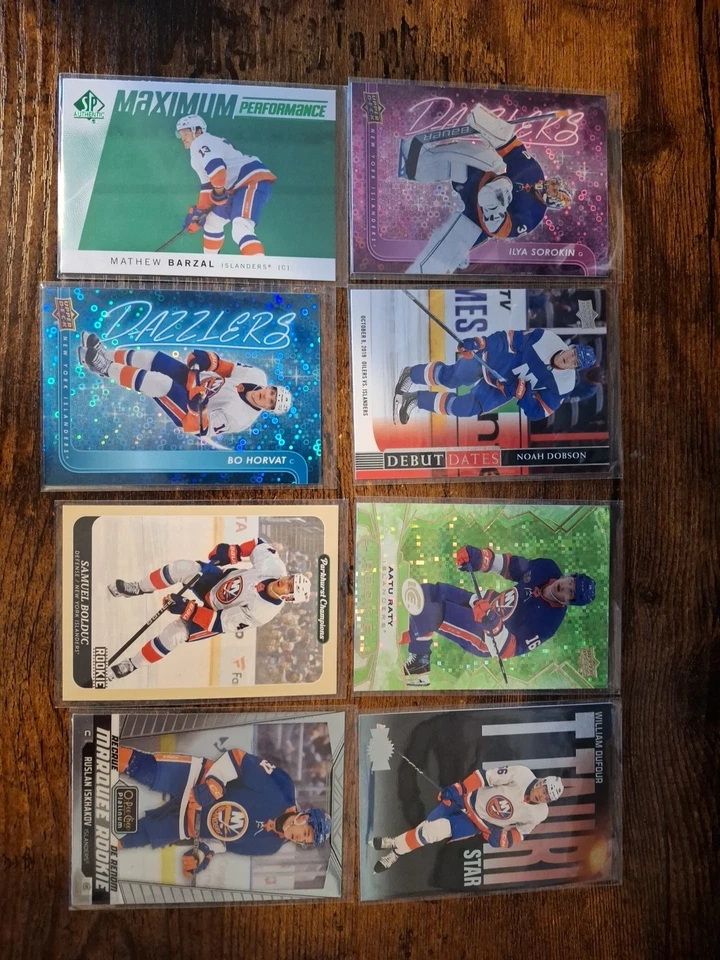 New York Islanders Lot Of 8 Cards As Pictured **Combine Ship ** - Image 1 of 4