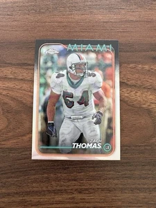 Zach Thomas 2024 Topps refractor cromado #109 Dolphins casi nuevo - Imagen 1 de 5