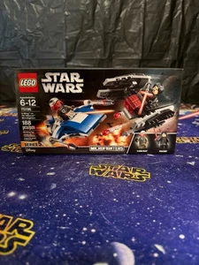 LEGO -75196 2018 Star Wars: A-Wing vs. TIE Silencer Microfighters Retired NEW!!! - Picture 1 of 6