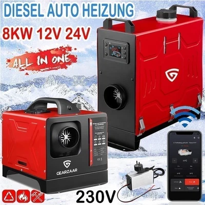GEARZAAR Riscaldamento a pavimento diesel 12V 230V riscaldamento a pavimento 8KW per auto camper barche camion camper autobus
