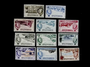 nystamps British Gibraltar Stamp # 132-142 Mint OG NH   N14y3294 - Picture 1 of 2