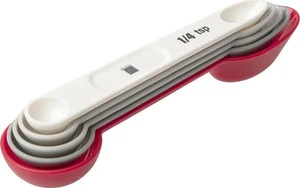 Prepworks Dual-Ended, Magnetic Measuring Spoon Set, White, 5 Piece - Picture 1 of 12