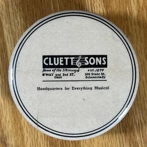 Antique Record Brush Duster Cluett & Sons Schenectady NY Advertising Phonograph - Picture 1 of 21