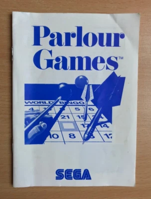 PARLOUR GAMES - Sega Instruction Manual - Image 1 of 2