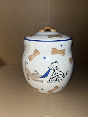 Tarro de galletas Inspirado Stonelite caprichoso para perros con mango de hueso Foto 1 de 4