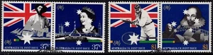 Australia 1988 Reino Unido edición conjunta conjunto de 4 buenos a fin usados, pares - Imagen 1 de 1