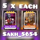 5 x Lenny the Lefty & 5 Painter Palette (Fastest Delivery) :- Coin Master Cards
