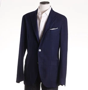 Boglioli Navy Blue Subtle Check Wool 'K Jacket' 40R (Eu 50) Sport Coat NWT - Picture 1 of 12