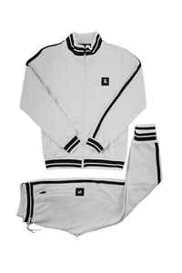 Time Is Money Weiß Trainingsanzug Herren Designer Set Hoodie & Jogginghose Streetwear - Bild 1 von 7