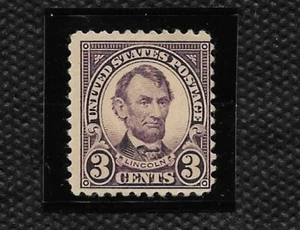 SCOTT 555 3 CENT ABRAHAM LINCOLN MINT SINGLE HINGED PERF. 11 FREE SHIPPING - Picture 1 of 1