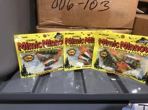 3- Northland Tackle Mimic Minnow Tails Green & Orange MMCT25-23 - Picture 1 of 2