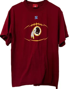Washington Redskins Shirt Mens Med Burgundy Short Sleeve Tee NFL Round Neck - Picture 1 of 9