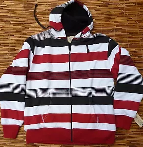 RUSTIKALBLAU HERREN 55 % BAUMWOLLE 45 % POLYESTER KUNSTFELL GEFÜTTERT REISSVERSCHLUSS HOODIE LISTE $ 60 - Bild 1 von 5