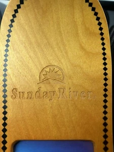 Picture Frame Sunday River Newry ME Snowboard Snowboarding Wood 13 X 4.5” New! - Picture 1 of 4