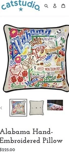 Cat Studio STATE OF ALABAMA Kissen Mobile Muskelschwärme und mehr NEU Roll Tides - Bild 1 von 1