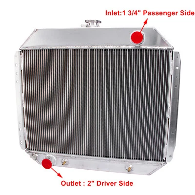 for 1968-1979 Ford Bronco F-100 F-150 F-250 F-350 4 Row Aluminum Radiator - Imagem 1 de 4