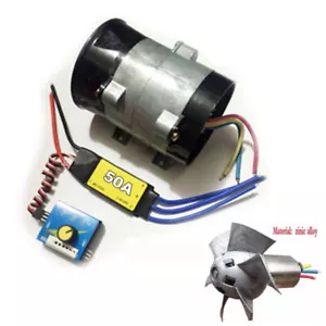 Kit de sobrealimentador turbo eléctrico para automóvil de 12 V ventilador de admisión de aire Boost con ESC sin escobillas de 50 A - Imagen 1 de 12
