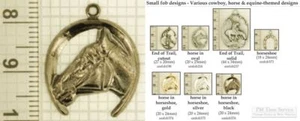 Western-themed decorative fobs, various designs & watch chain options - Picture 1 of 7