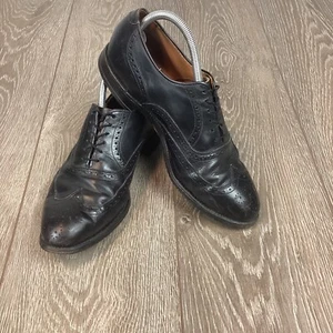 Allen Edmonds Chester Zapatos Para Hombre 9.5 Oxford Negro Vestido Corbata Encaje - Imagen 1 de 10