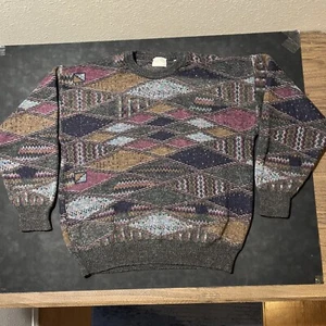 Vintage Pronto Uomo Alpaca Protege Coogi Sweater Biggie Smalls Wool Tundra Italy - Picture 1 of 11