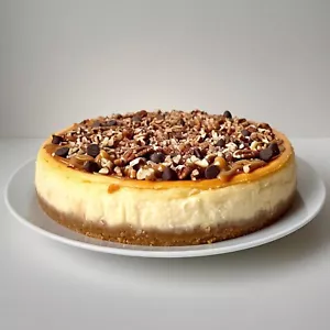 Sugar Free Turtle Cheesecake with Chocolate Chip & Nuts 2 lbs, Shipp 2nd Day Air - Picture 1 of 10