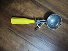 Vintage Ice Cream Scoop Yellow Plastic Handle Made in Taiwan, 1960's-1970's Good