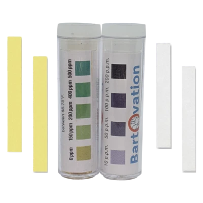 Restaurant Sanitizer Test Kit for Quat 0-500 ppm & Chlorine 10-200 ppm