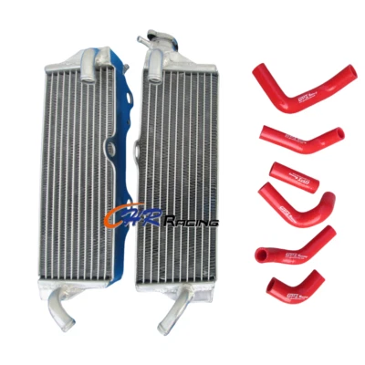 Aluminum Radiator+Red Hose for 2003-2011 HUSQVARNA TC/TE 250/450/510 SMR450/510 - Image 1 of 4