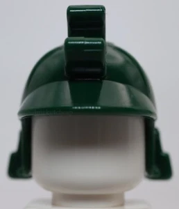 Lego Ninja Dark Green Samurai Helmet with Clip Long Visor - Picture 1 of 3