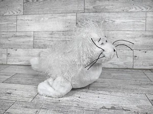 Ganz Webkinz White Seal With NO Code HM023 Fluffy Whiskers Clean! Sea Lion - Picture 1 of 7