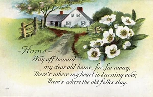 Casa: Muy lejos hacia mi querida vieja casa, muy, muy lejos... --POSTAL - Imagen 1 de 2