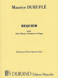Requiem Opus 9 - Vocal Score Maurice Duruflé Solo Mezzo, Solo Bar - Picture 1 of 2