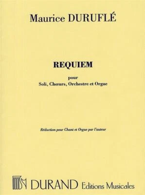 Requiem Opus 9 - Vocal Score Maurice Duruflé Solo Mezzo, Solo Bar - Image 1 of 2