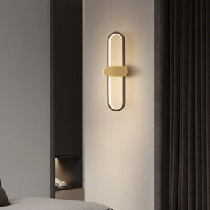 Bedroom Wall Lamp Hallway Copper Wall Sconce Indoor Wall Light Bar Wall Lighting - Picture 1 of 6